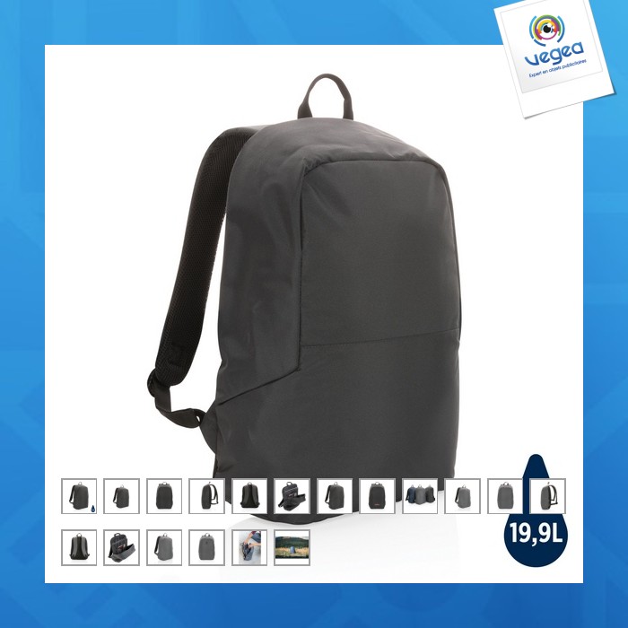 Anti-diebstahl-rucksack aus rpet impact aware