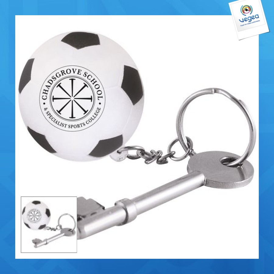 Anti-stress-fußball-schlüsselanhänger