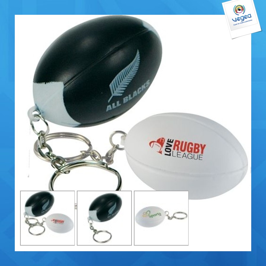 Anti-stress rugby ball schlüsselanhänger