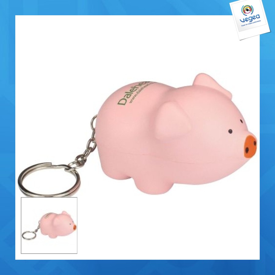 Anti-stress-schlüsselanhänger schwein