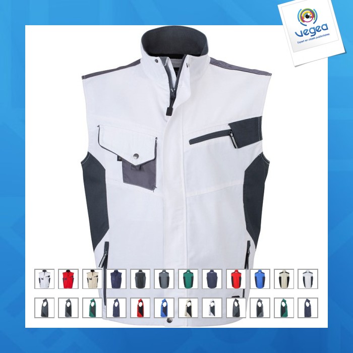 Arbeitsweste für männer, ärmellos