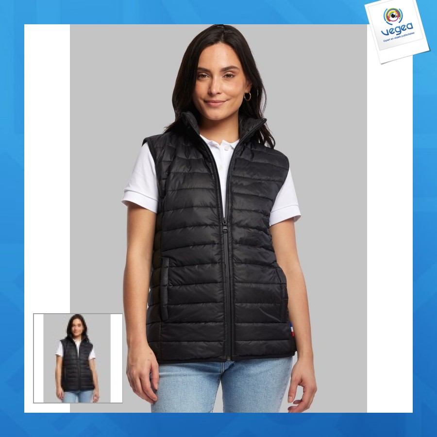 ärmellose daunenjacke f made in france