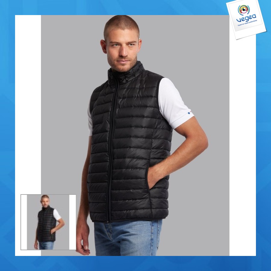 ärmellose daunenjacke h made in france
