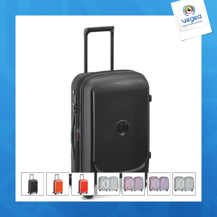 Ausziehbarer kabinentrolley mit 4 doppelrädern 55 cm - belmont plus