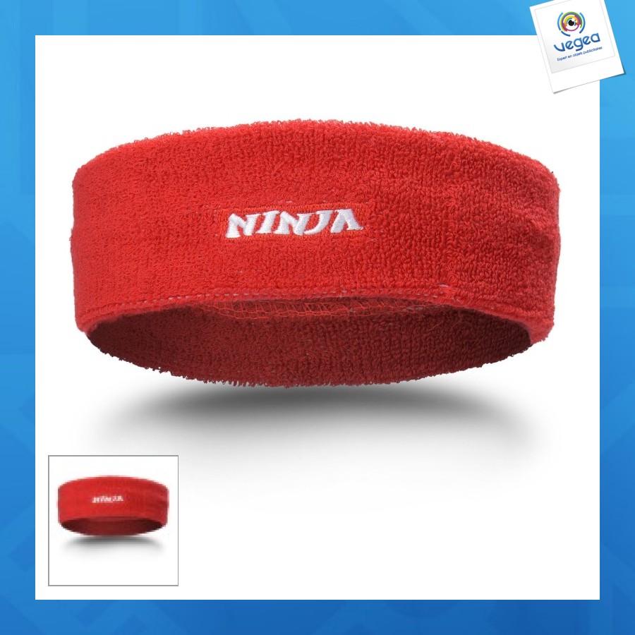 Bandeau de tennis - baten - logo tissé