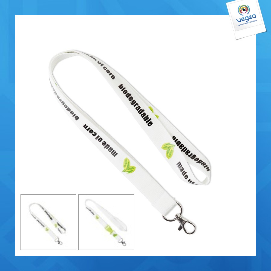 Bedrucktes lanyard aus maisstärke