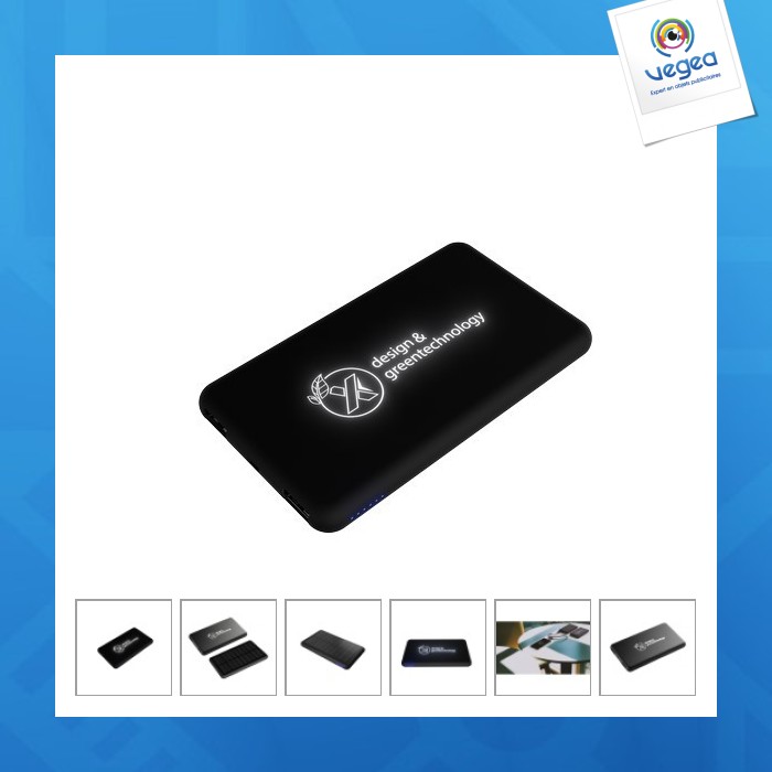 Beleuchtetes solar-ladegerät 5000mah