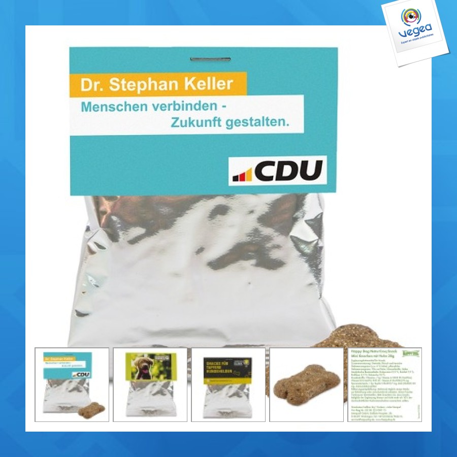 Beutel mit leckerlis für hunde