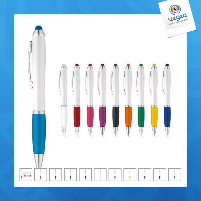 Bicolor-stift mit metallclip