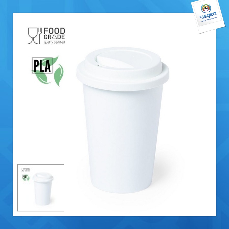Biologisch abbaubarer pla-becher