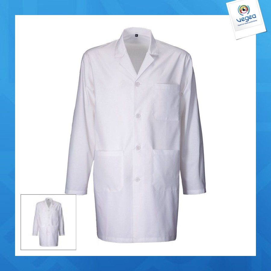 Blouse de travail en coton et polyester