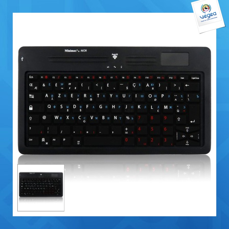 Bluetooth-tastatur de russisch touchpad