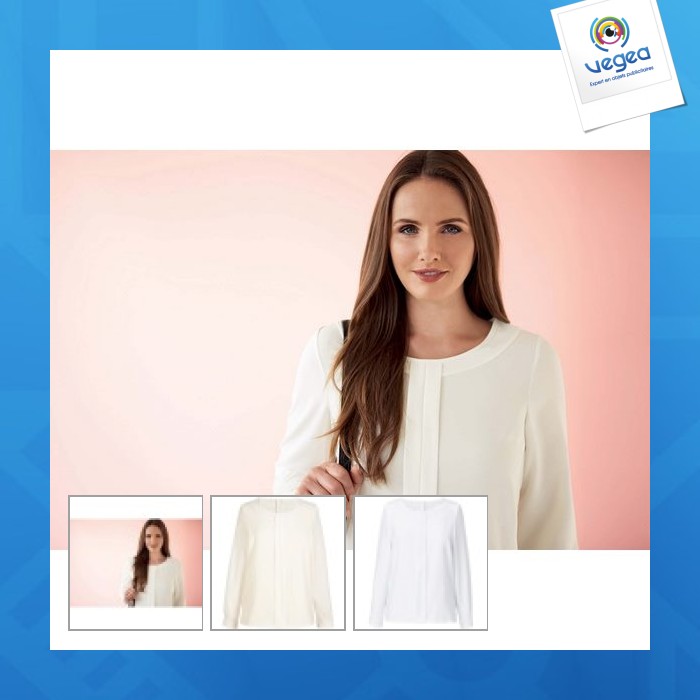 Bluse aus crepe de chine riola - brook taverner