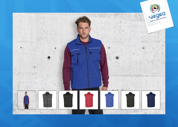 Bodywarmer arbeitskleidung polycotton 240 grs sol's - zenith pro - 80500