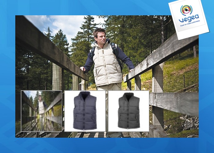 Bodywarmer aus mikrofaser mit fleecefutter result