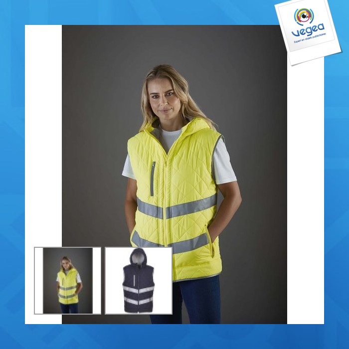 Bodywarmer mit hoher sichtbarkeit kensington - yoko