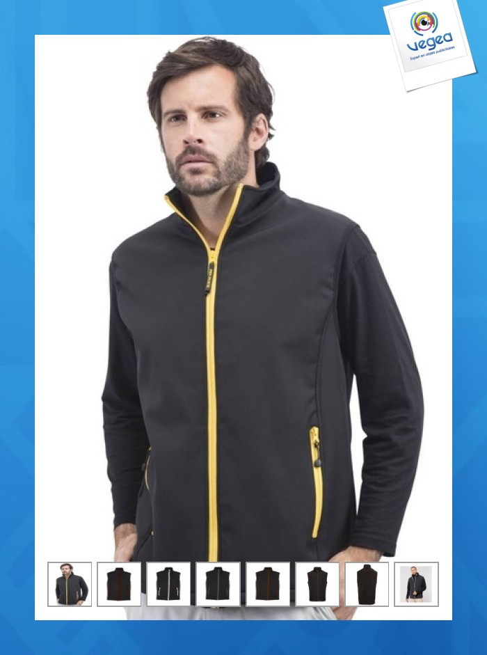 Bodywarmer soft-shell 2 lagen