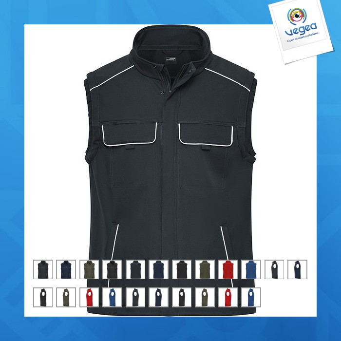 Bodywarmer softshell workwear - daiber