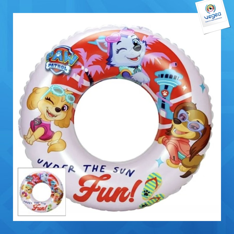 Bouée de natation paw patrol sun fun 51cm