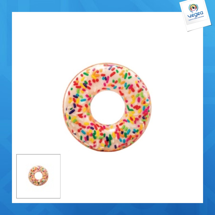 Bouée gonflable donut sucré 99cm
