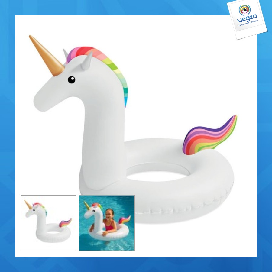 Bouée gonflable géante forme licorne 120cm