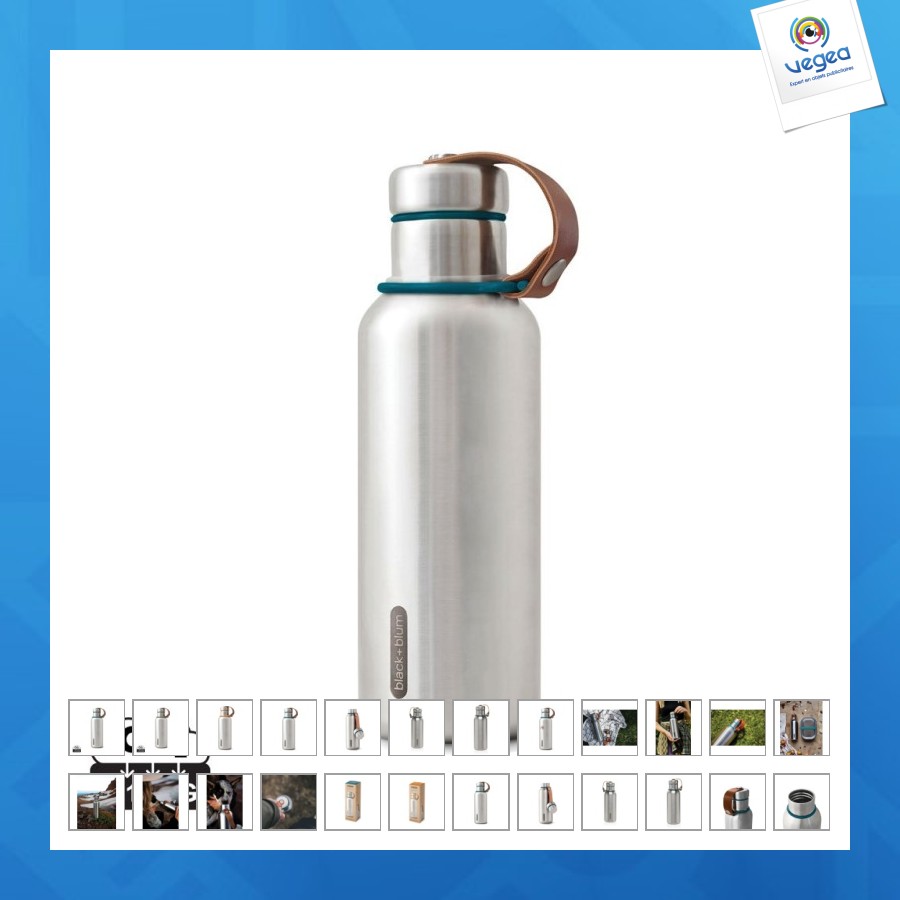 Bouteille d'eau isotherme 500ml blackblum