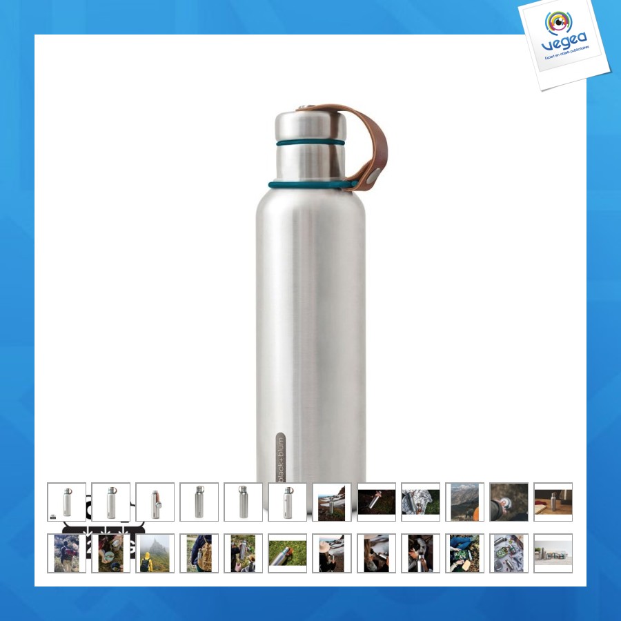 Bouteille d'eau isotherme 750ml blackblum