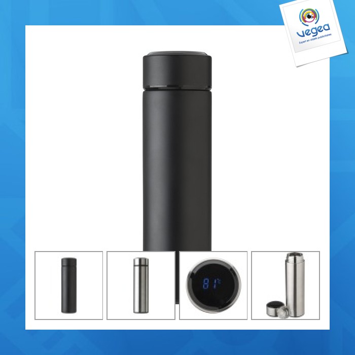 Bouteille isotherme en acier inoxydable d'une contenance de 0,45 l