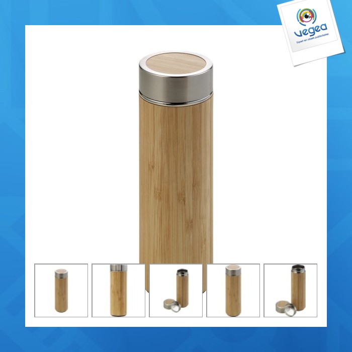 Bouteille thermos en bambou (420 ml)