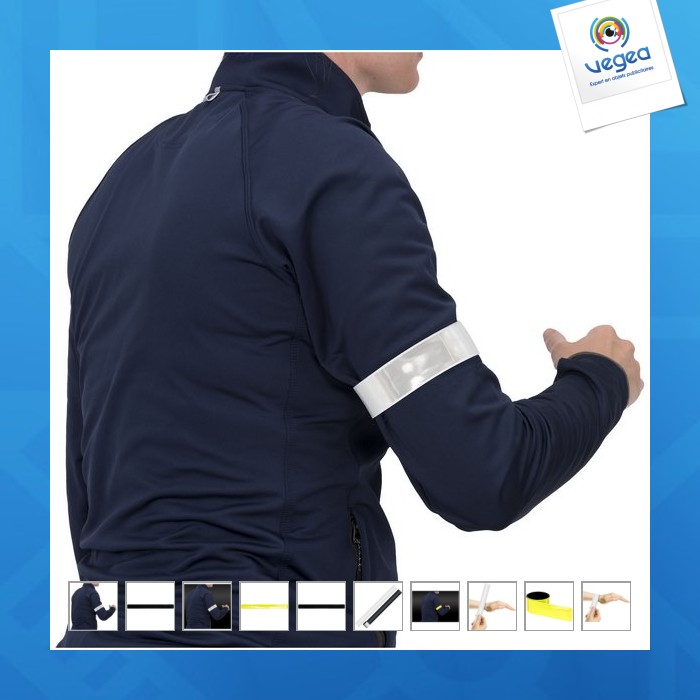 Brassard slap rfx réfléchissant de 34 cm en pvc