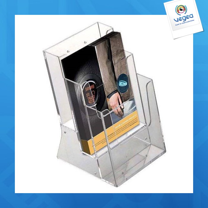 Broschürenhalter theke cristal eco 3 x a5 (3xb.15.5 cm)