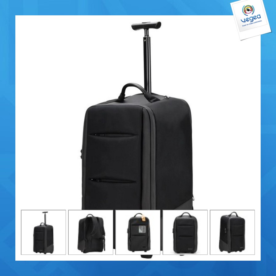 Business-trolley mit 2 rädern 55x34x22cm 3 jahre garantie