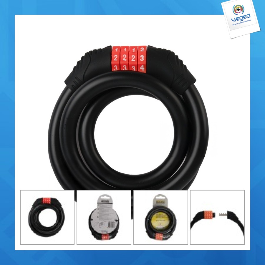 Câble-antivol à combinaison 336 12x800mm