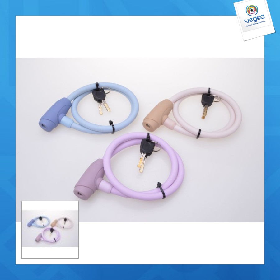 Câble antivol spiralé 120/8