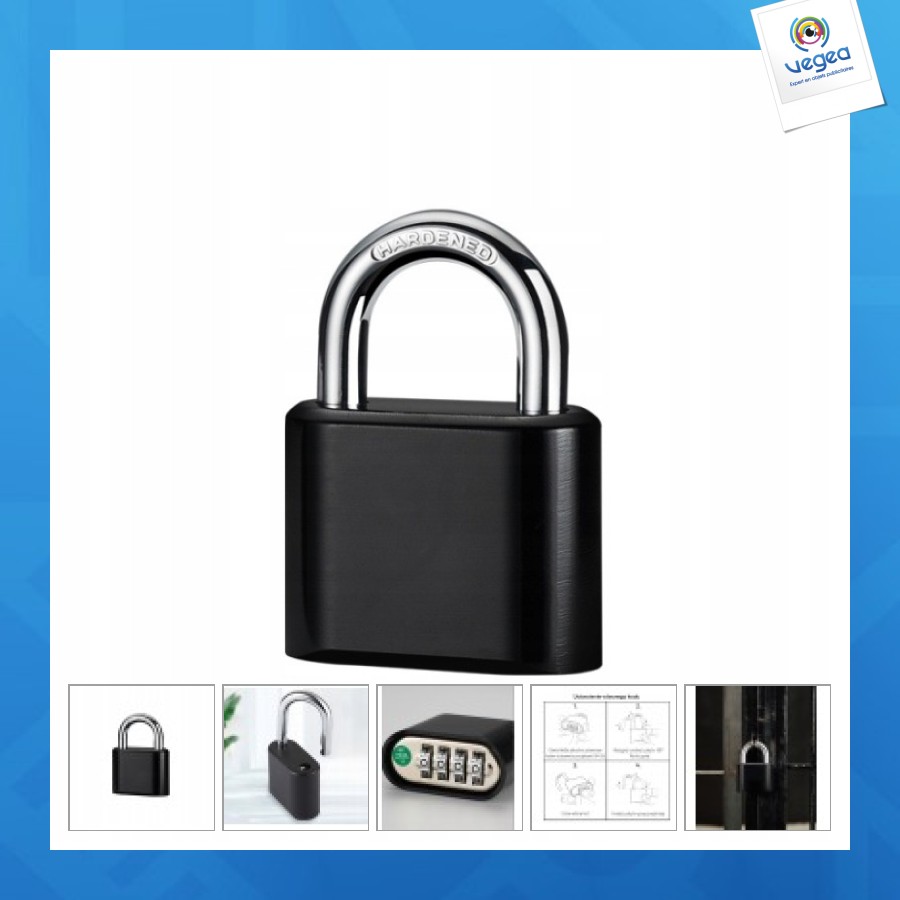 Cadenas à combinaison mot de passe durci code variable