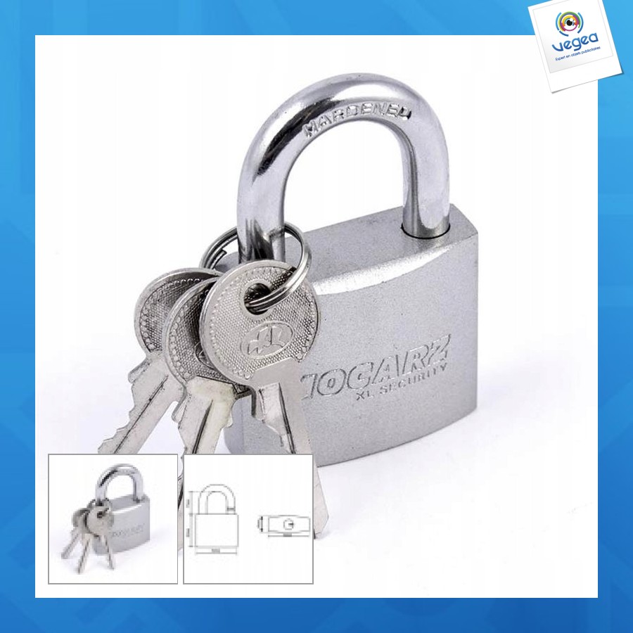 Cadenas iron strong man satin cadenas épais de 30mm