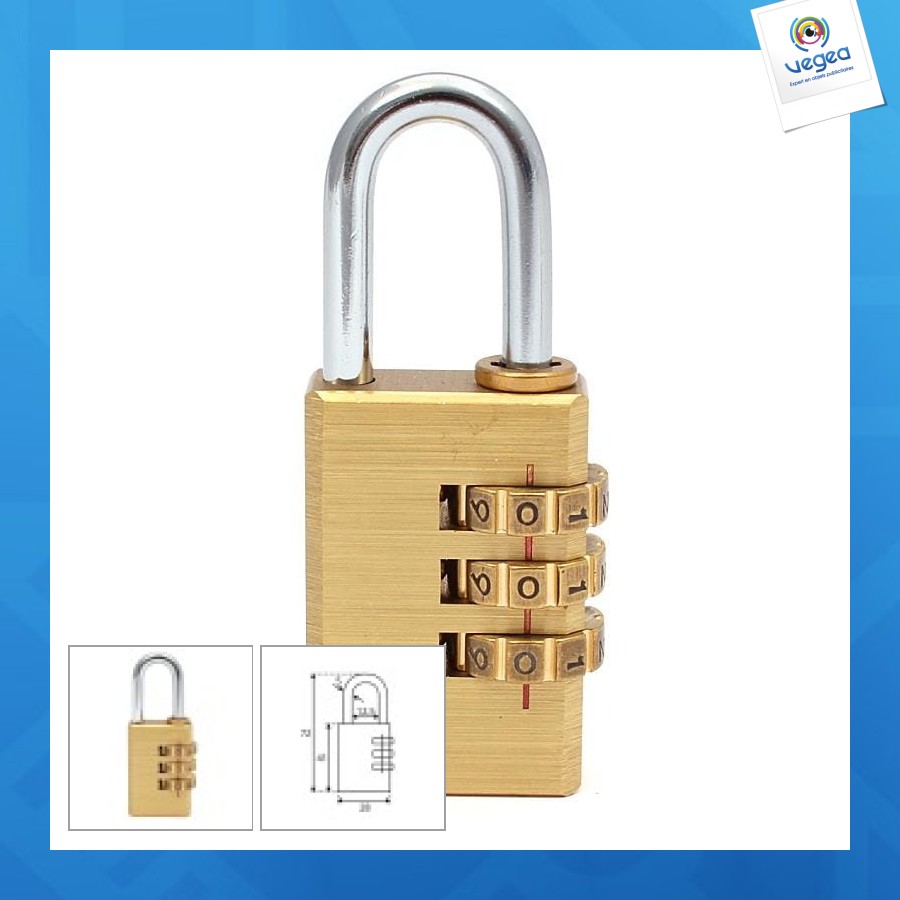 Cadenas pour cadenas à combinaison chiffre 28mm