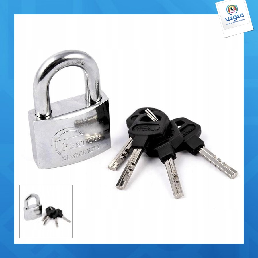 Cadenas pretor 60mm, profi satiné renforcé