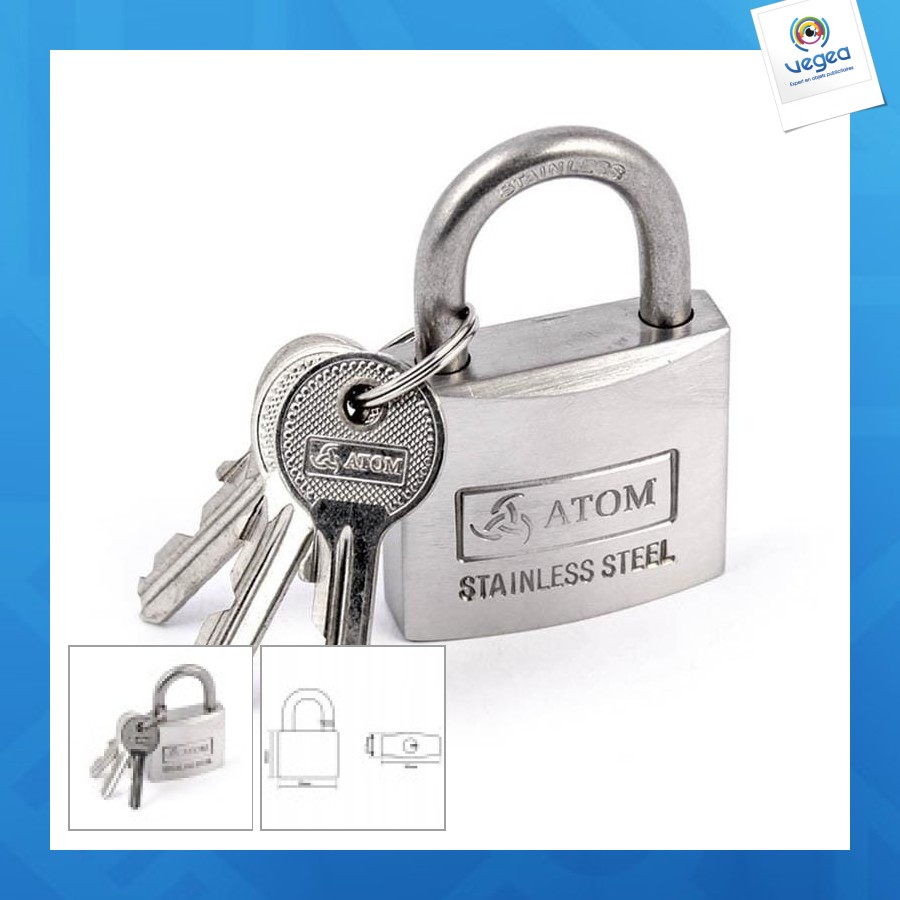 Cadenas renforcé en acier inoxydable 30mm