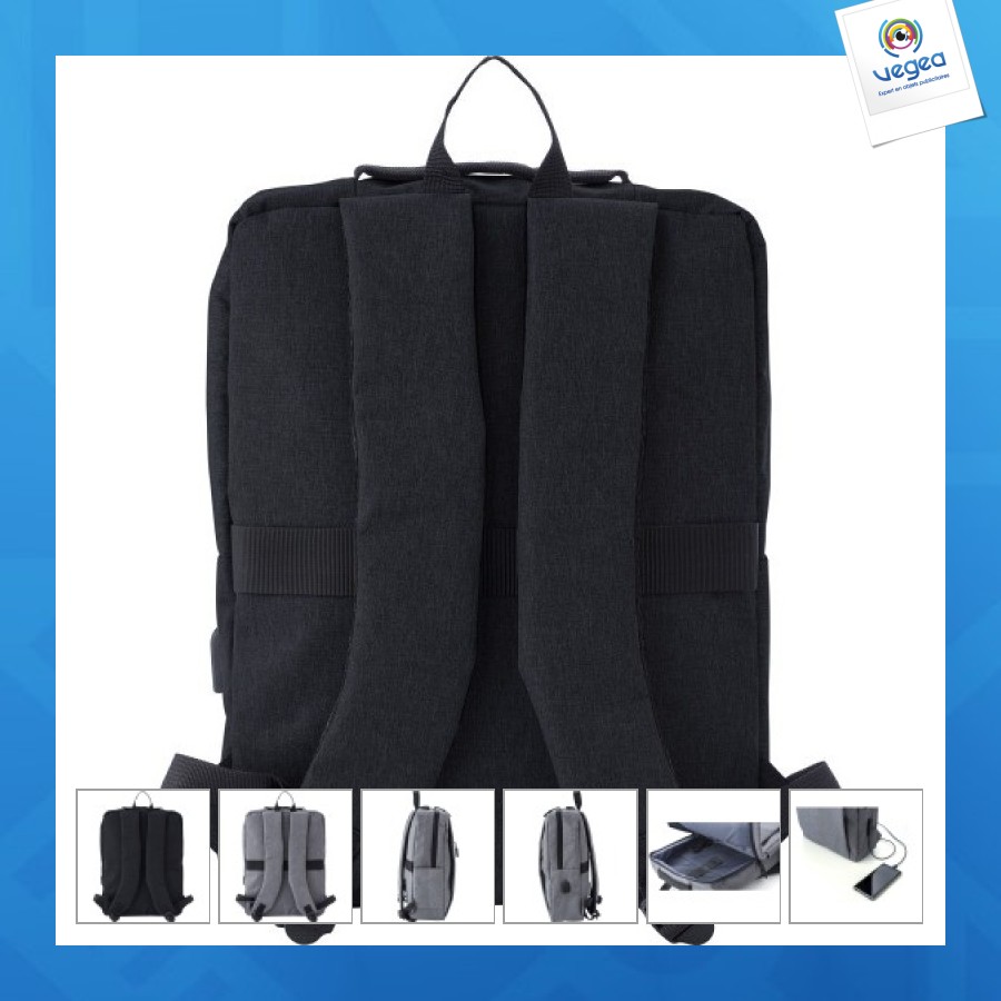 Carlito 600d polyester laptop-rucksack