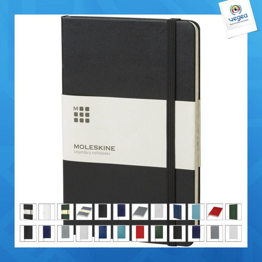 Carnet classic l à couverture rigide - ligné