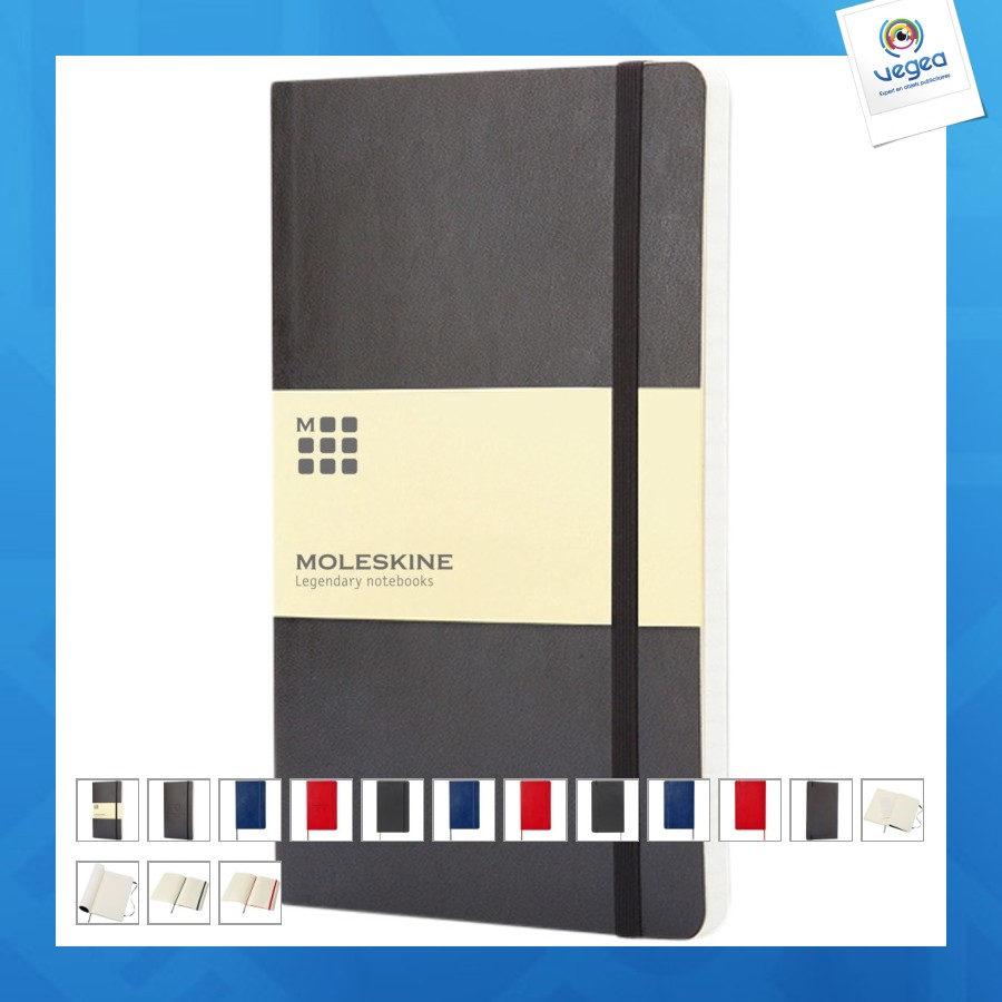 Carnet classic l à couverture souple - ligné