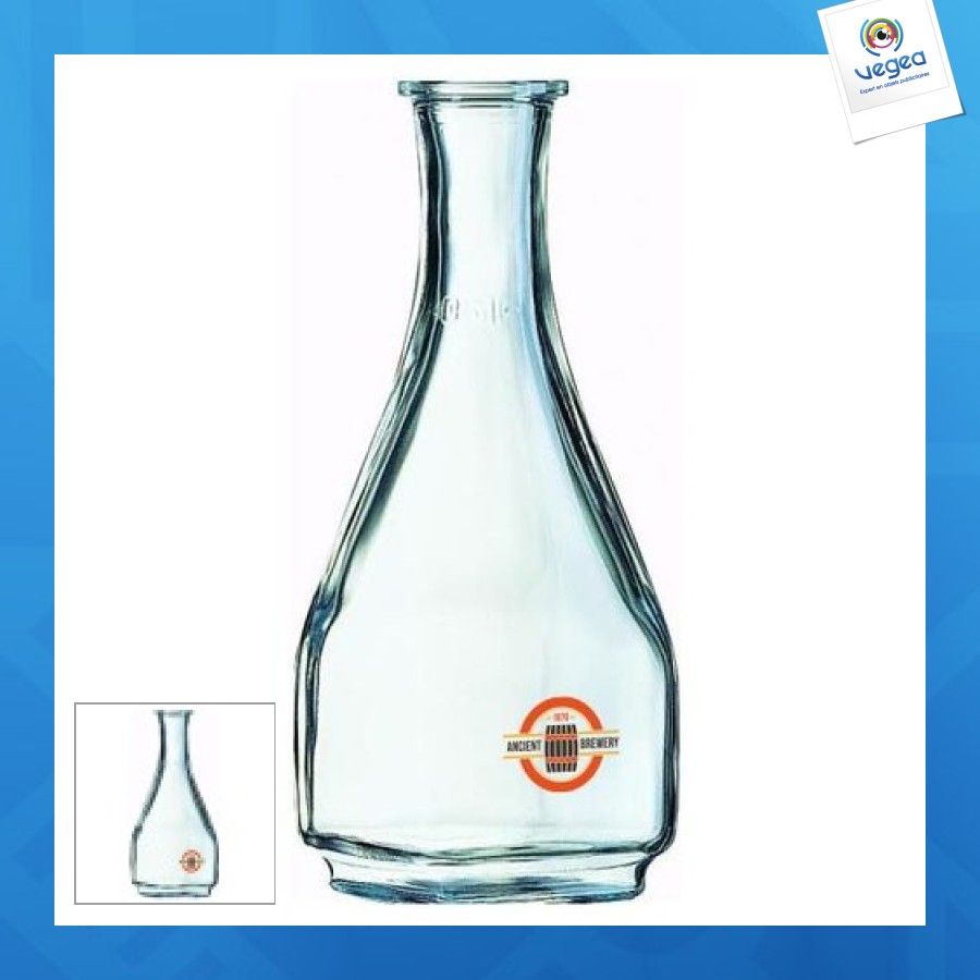 Carre square glass drinks carafe 1 litre/35oz