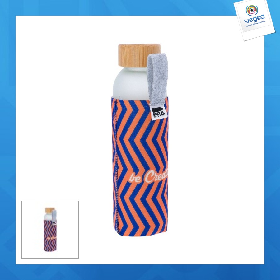 Carryfelt glass flasche