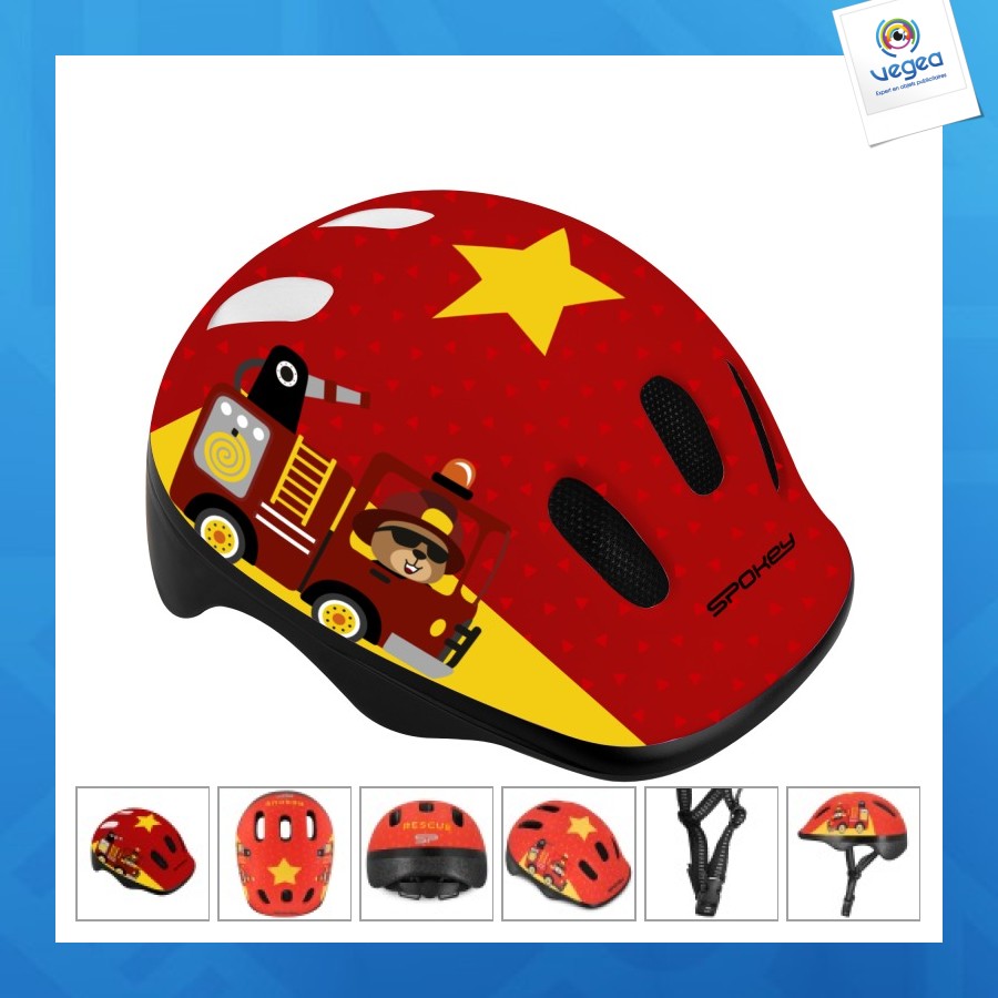 Casque pour enfant spokey fun fire department