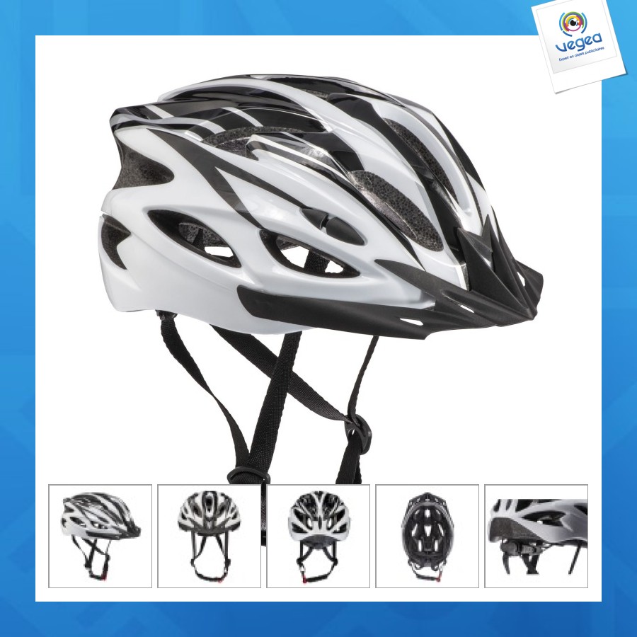 Casque vélo en polycarbonate et polystyrène
