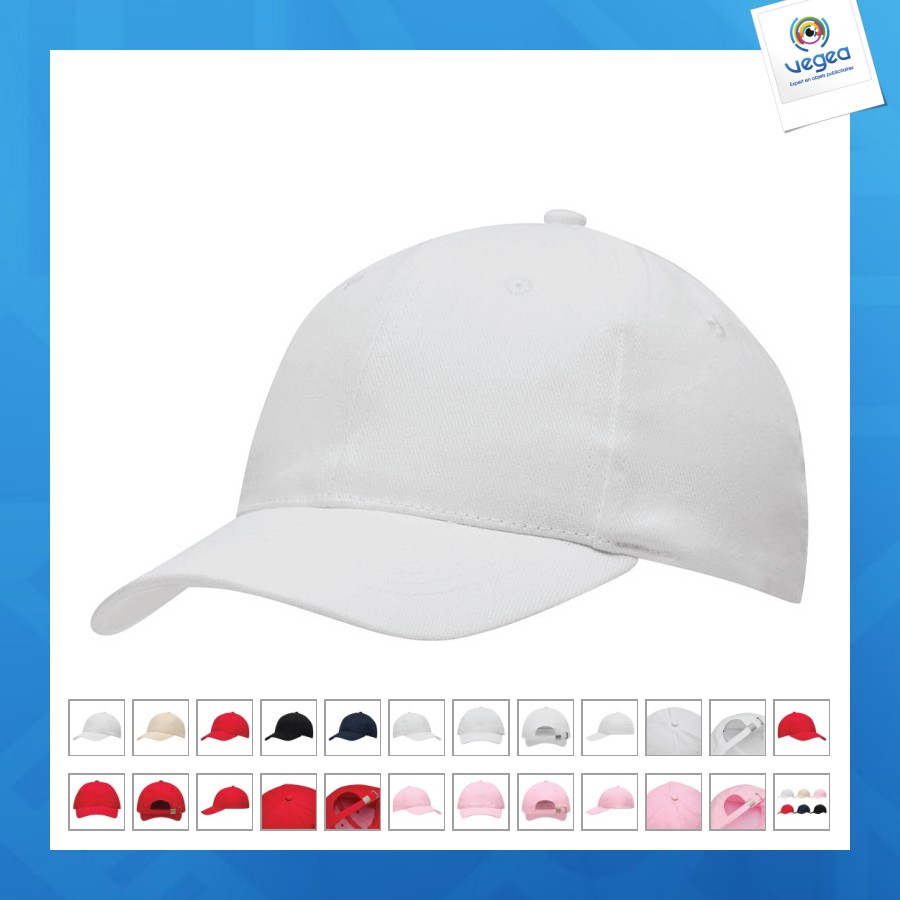 Casquette de baseball 6 panneaux