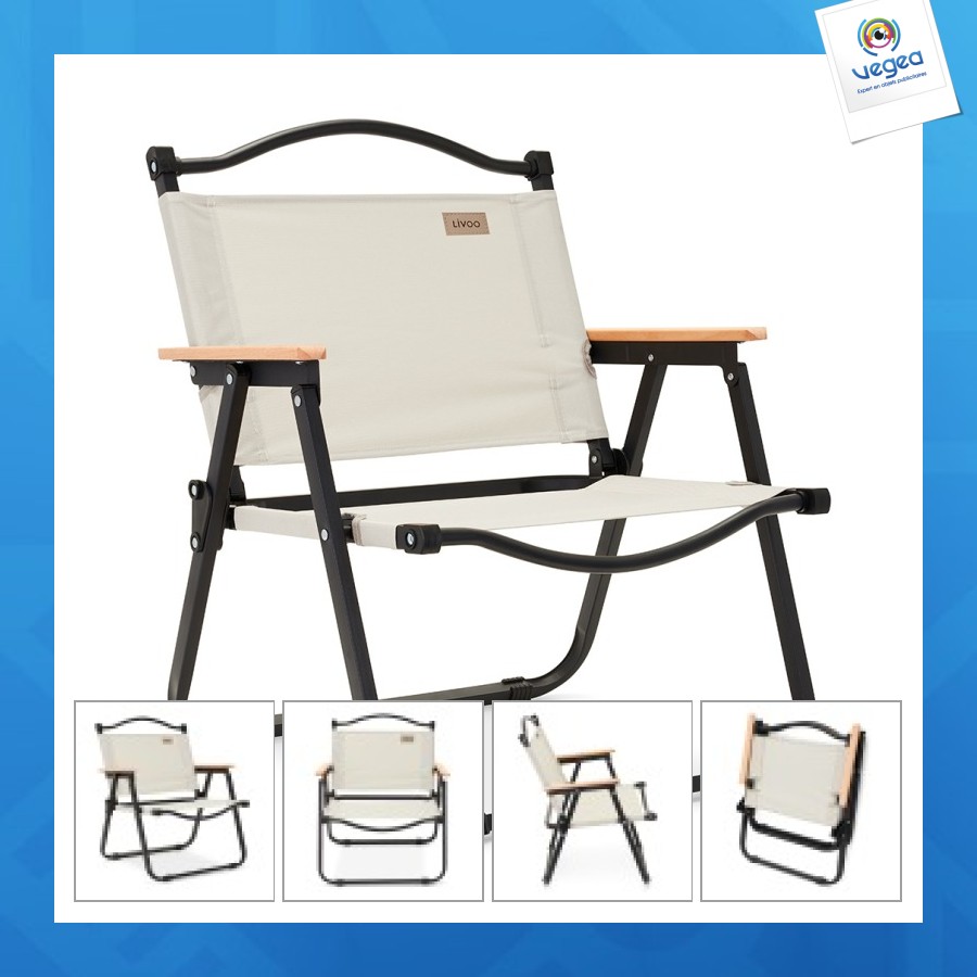 Chaise de camping pliante