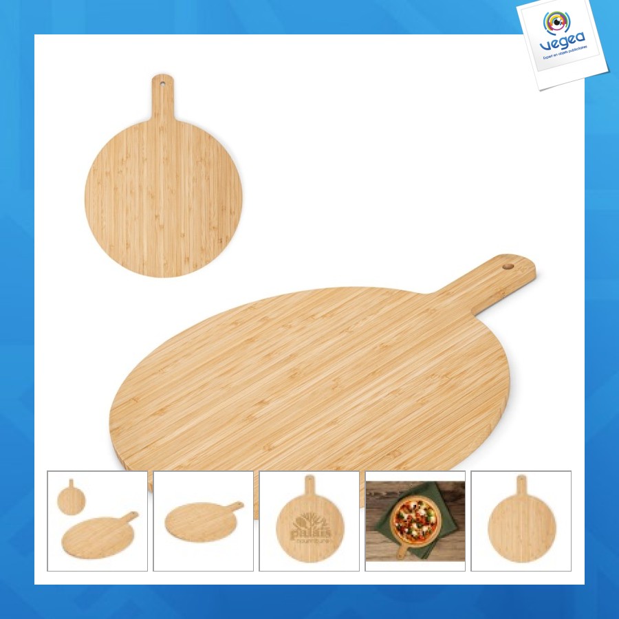 Cheesano. planche ronde en bambou