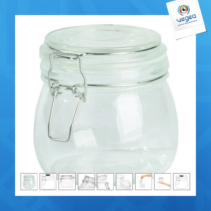 Clicky-glasgefäß, ca. 500 ml